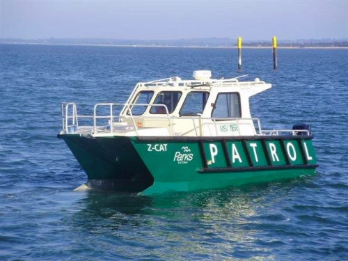 Patrol - Parks Victoria 8.5m Bow Catamaran  Survey 2C 2 + 12